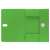 Leitz A4 green folder with flap and button closure, open, showing inner pockets