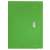 Leitz A4 green folder with flap and button closure, front view