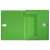 LEITZ Recycle dosar pentru documente A4, verde, 38 mm, deschis, arătând interiorul