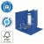 Open Leitz Recycle Blue Lever Arch File with certifications