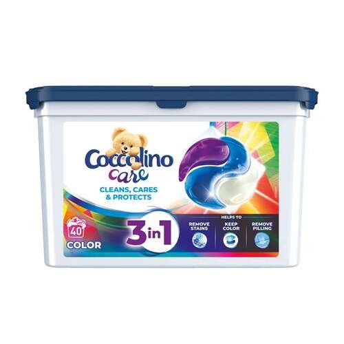 Coccolino Care Color 3in1 Mosókapszula, 40 mosás