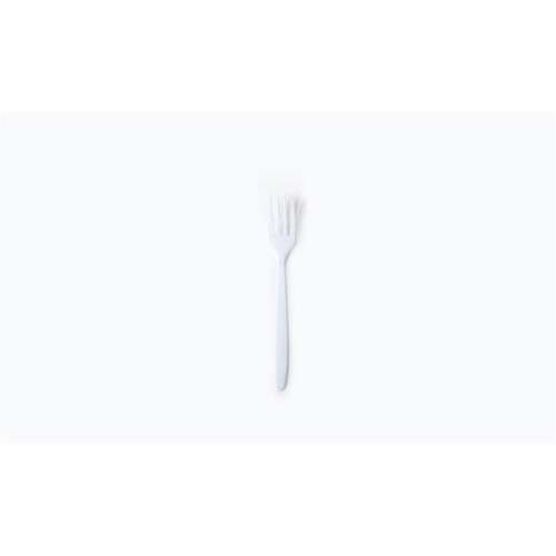 Vidlička, plastová, opakovane použiteľná, 18,5 cm, 50 kusov "Venus", biela