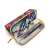 Maped Open XXL Pattern pencil case with floral design, open and filled with stationery