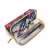 Maped Open XXL Pattern pencil case with floral design, open and filled with stationery
