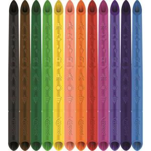 MAPED Színes ceruza készlet, háromszögletű, MAPED "Color`Peps INFINITY", 12 különböző szín