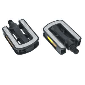 Kellys TRAIL 10 kerékpár pedálok, fekete színűek, szürke futófelülettel, reflektoros betétekkel - Kerékpár hajtás