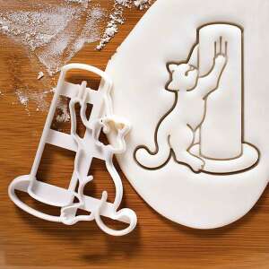 Cat cookie cutter, scratching post pose - Cookie cutter
