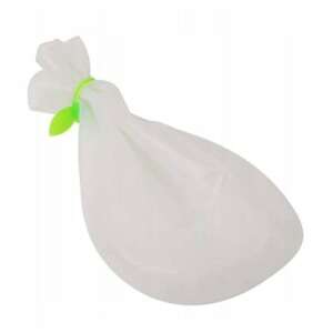 White silicone dough kneading bag with green clip - Bowl