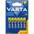 Varta Longlife Power AAA elemek, 4+2 ingyen, alkáli, 6-os csomag
