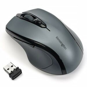 Kensington ProFit Medium Wireless Mouse with USB receiver, angled view - Kensington Mouse