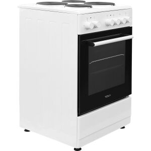 Tesla CS5400SW Fehér Szabadonálló Elektromos Tűzhely Oldalnézet - Tesla