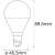 Ledvance Smart+ WiFi E14 dimmbare LED-Lampe mit einstellbarer Farbtemperatur Abmessungen