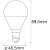 Ledvance Smart+ WiFi E14 dimmbare LED-Lampe mit einstellbarer Farbtemperatur Abmessungen