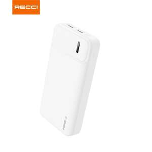 Recci RPB-N17 20000mAh biały powerbank, widok pod kątem - Nonbrand Zewnętrzna bateria i powerbank