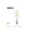 Ledvance Smart+ BT FIL edison light bulb, dimmable, 6W, 2700K, E27, clear glass, compatible with Apple HomeKit, Amazon Alexa, Google Assistant