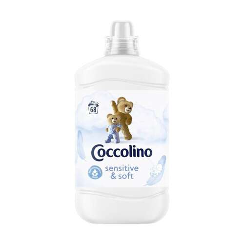 Омекотител за тъкани Coccolino Sensitive & Soft, бутилка от 1,7 литра
