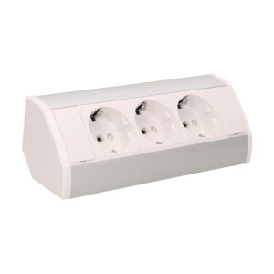 Kosi pogled na produžni kabel Háromutas Fali Elosztó, 3 utičnice - Utičnica i utikač