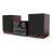 Sharp XL-B512BR Bluetooth Micro Hi-Fi System with Wooden Speakers