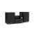 Sharp XL-B512BK Bluetooth Micro-HiFi-System mit Holzlautsprechern, Schwarz