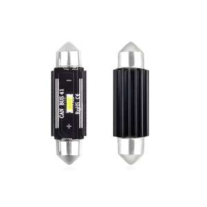 LED žiarovka CANBUS 41mm C5W, biela, 12/24V, 1 SMD, pre vnútorné osvetlenie auta - AMiO