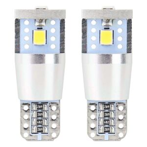 Set 2 becuri CANBUS T10 W5W LED, alb, 12V/24V - AMiO Becuri auto