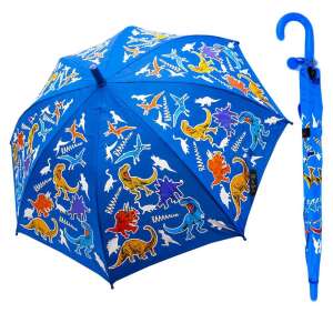Gyerek esernyő, dinoszauruszokkal, kék, 85 cm - Esernyő