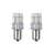 2er Set weiße LED-Autolampen, P21W/R10W, CANBUS, 22 SMD, 12V/24V