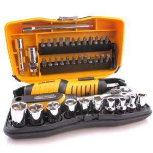Slovakia Tools 239480 Socket and Wrench Set, 39 pieces