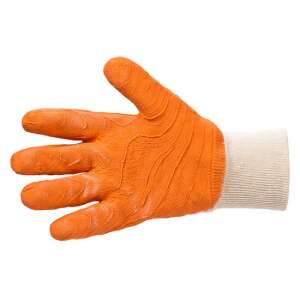 BEOROL EXTRA-L cotton and latex work gloves, orange, best once - Beorol