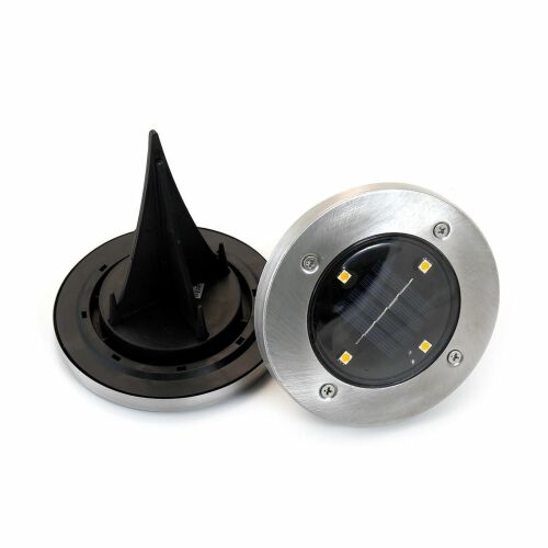 Gruid Napelemes Kerti Lámpa - 2 db-os készlet - Rozsdamentes acél