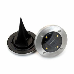 Gruid Solar Garden Lamp, LED, 2-pack, 11.5x14 cm