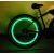 Kerékpár kerék zöld LED szelepsapka világítással éjszaka