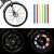 Set of 12 reflective spoke ornaments for bicycle in different colors
