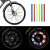 Set of 12 reflective spoke ornaments for bicycle in different colors