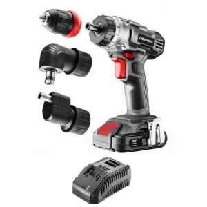 Graphite Energy 18V akkus fúró-csavarozó készlet 3 tokmányfejjel és akkumulátortöltővel - Graphite