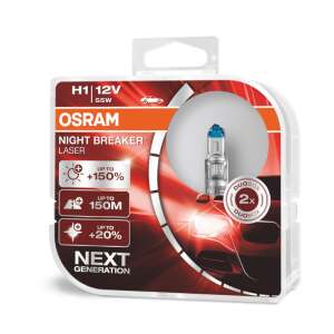 Osram H1 Night Breaker Laser Next Gen 2 +150% halogen bulb set, 55W, 12V, P14.5S