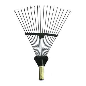 Leaf rake, 18 teeth, garden rake, metal rake, leaf sweeper - Rake