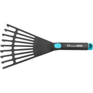 Richmann C0984 Mini Garden Rake, 9 Tines, Black and Blue - Rake
