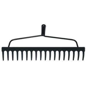 Strend Pro 18-tine garden rake, black, no handle - Rake