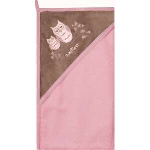 Prosop cu glugă Womar Zaffiro cu design cu bufniță, roz, 80 x 80 cm - Womar