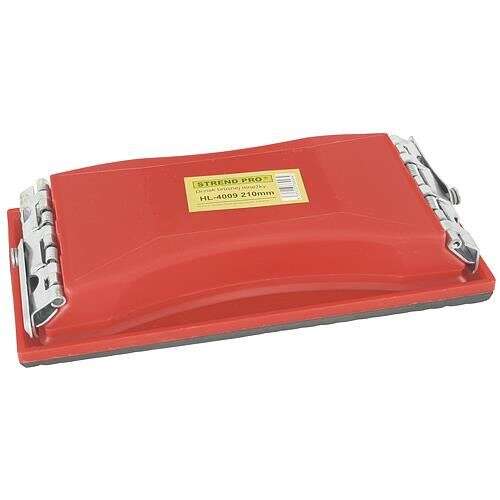 Strend Pro csiszolóblokk, 210x105 mm, piros, fa és egyéb anyagok csiszolásához - Kézi csiszoló