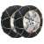 2 pack snow chains for car tires, 12mm links, KN-100