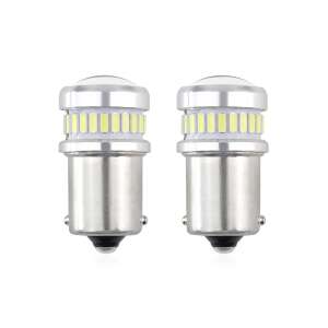 2x LED Car Bulbs, P21W, R5W, R10W, 12V/24V, White, Canbus, 30 SMD - Light & Indicator