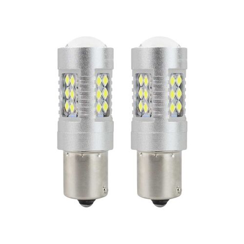 Amio LED P21W BA15S Canbus izzó, 2 darabos, fehér fény