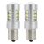Pair of Amio P21W BA15S Canbus LED car bulbs