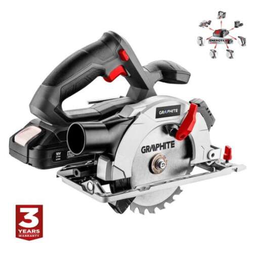 Graphite Energy 18V Cordless Circular Saw, 150mm blade, 3 year warranty