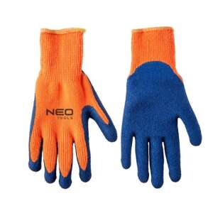 NEO Tools work gloves with latex coating, size XL, orange and blue - Work gloves