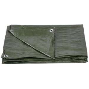 Green waterproof tarp with eyelets, folded - Garden