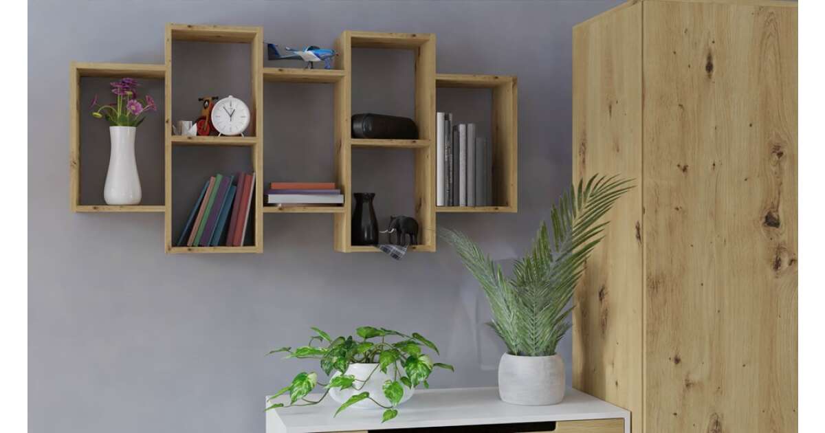 Falra Szerelhető Könyvespolc Bilbao 7.0 Artisan Tölgyfa Polcok | Pepita.hu