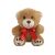Beppe gestickter Teddybär 12cm mit roter Schleife